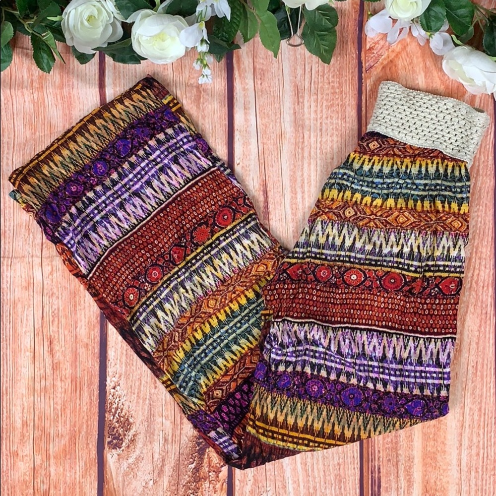 Living Doll Bohemian Hippie Gypsy Lounge Pant 1519